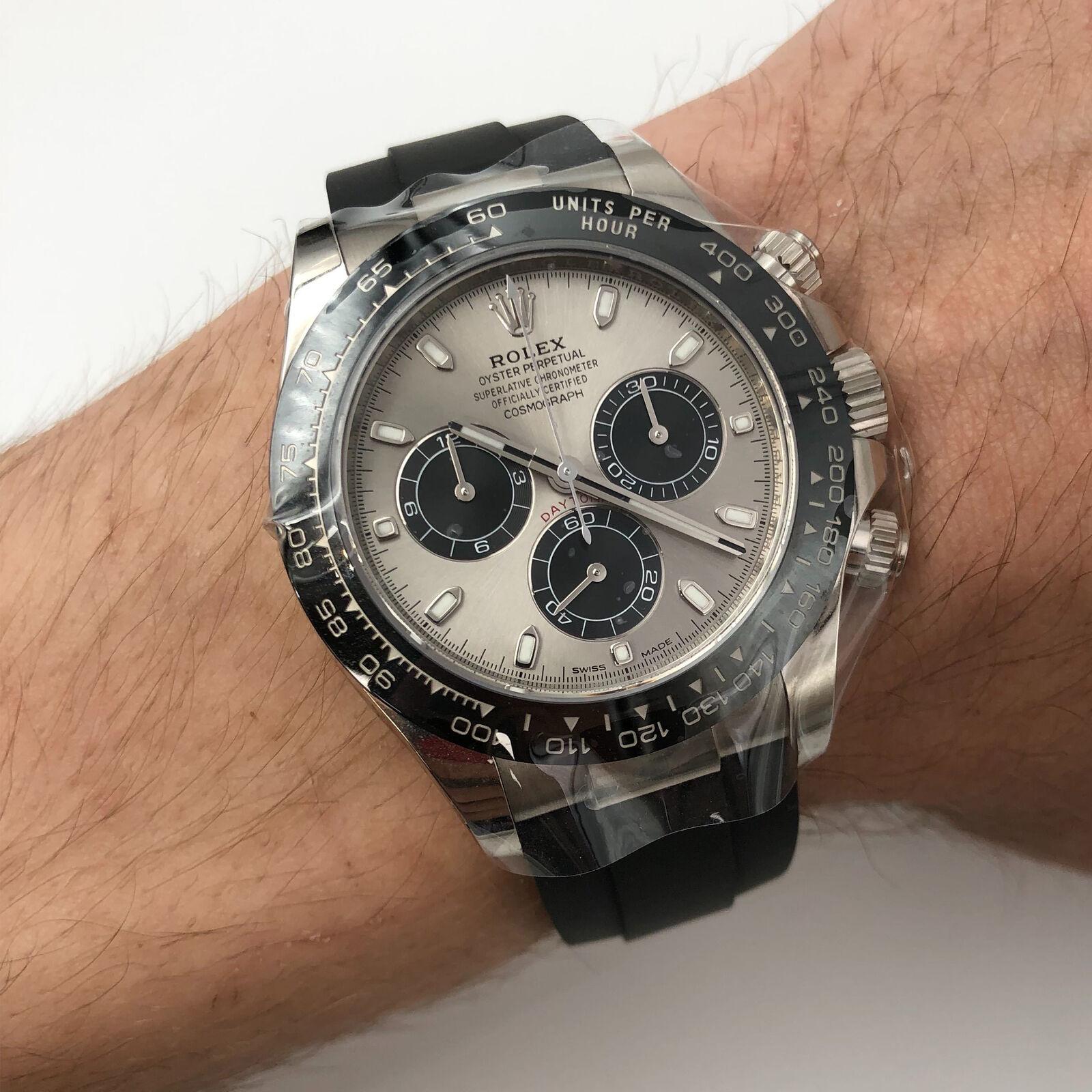 Rolex Cosmograph Daytona 18 Karat Gold Ceramic Steel Dial Men\u0027s Watch 116519LN